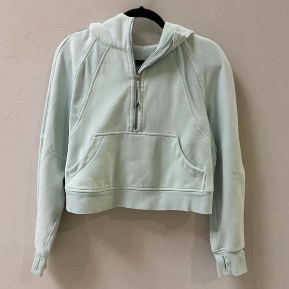 Lululemon Oversized Scuba Half Zip Mint Green Size XS/S - Picture 5 of 10
